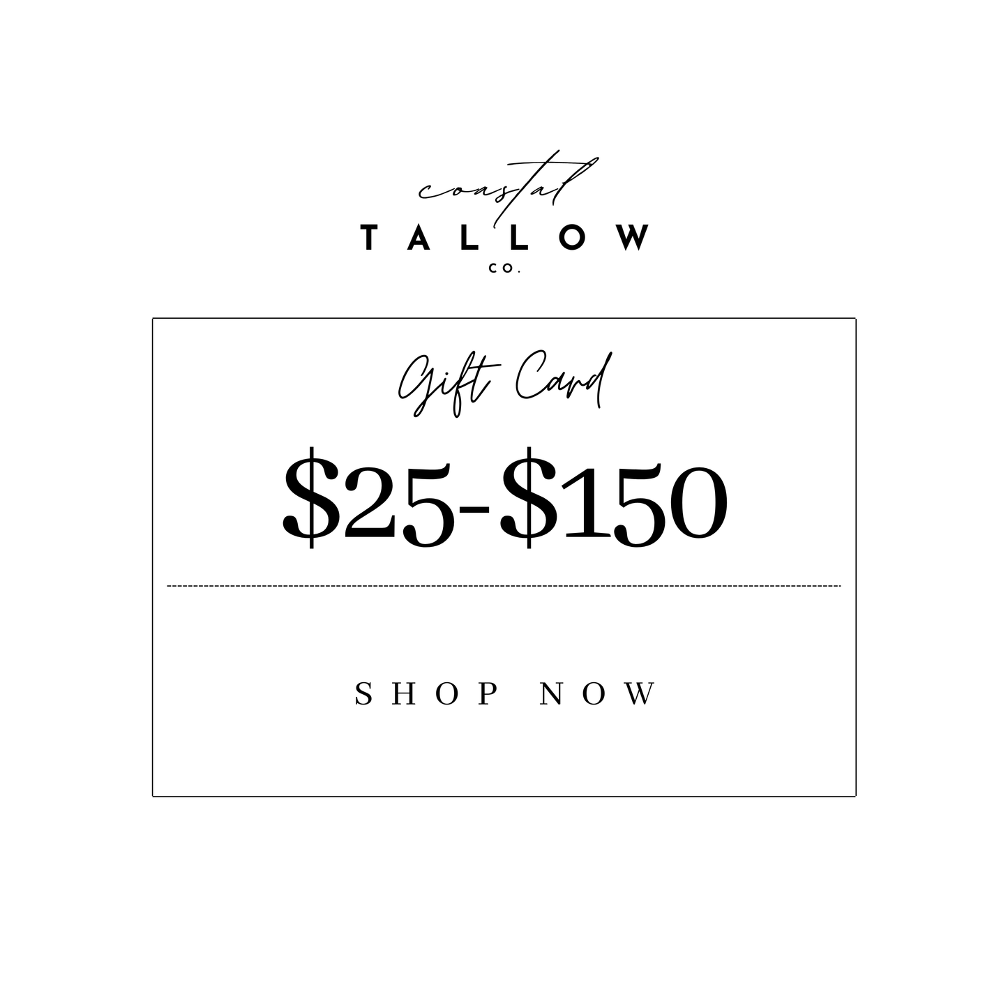 Coastal Tallow Co. Gift Card