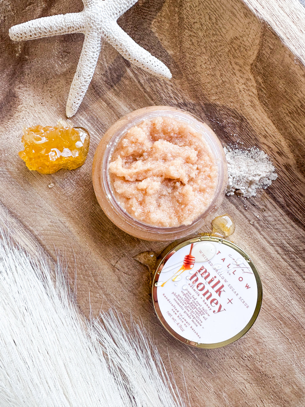 Milk + Honey Whipped Tallow Sugar Scrub