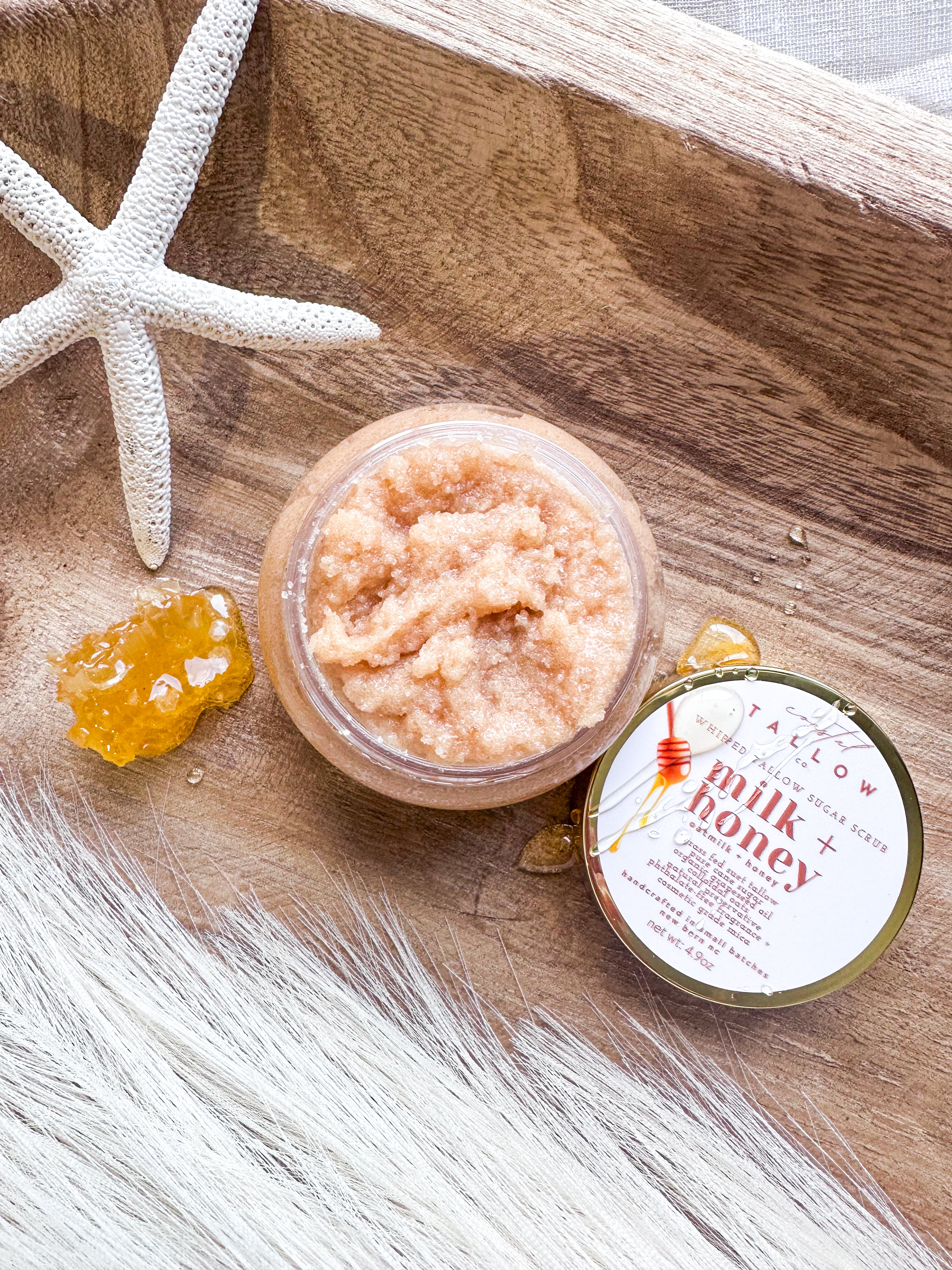 Milk + Honey Whipped Tallow Sugar Scrub