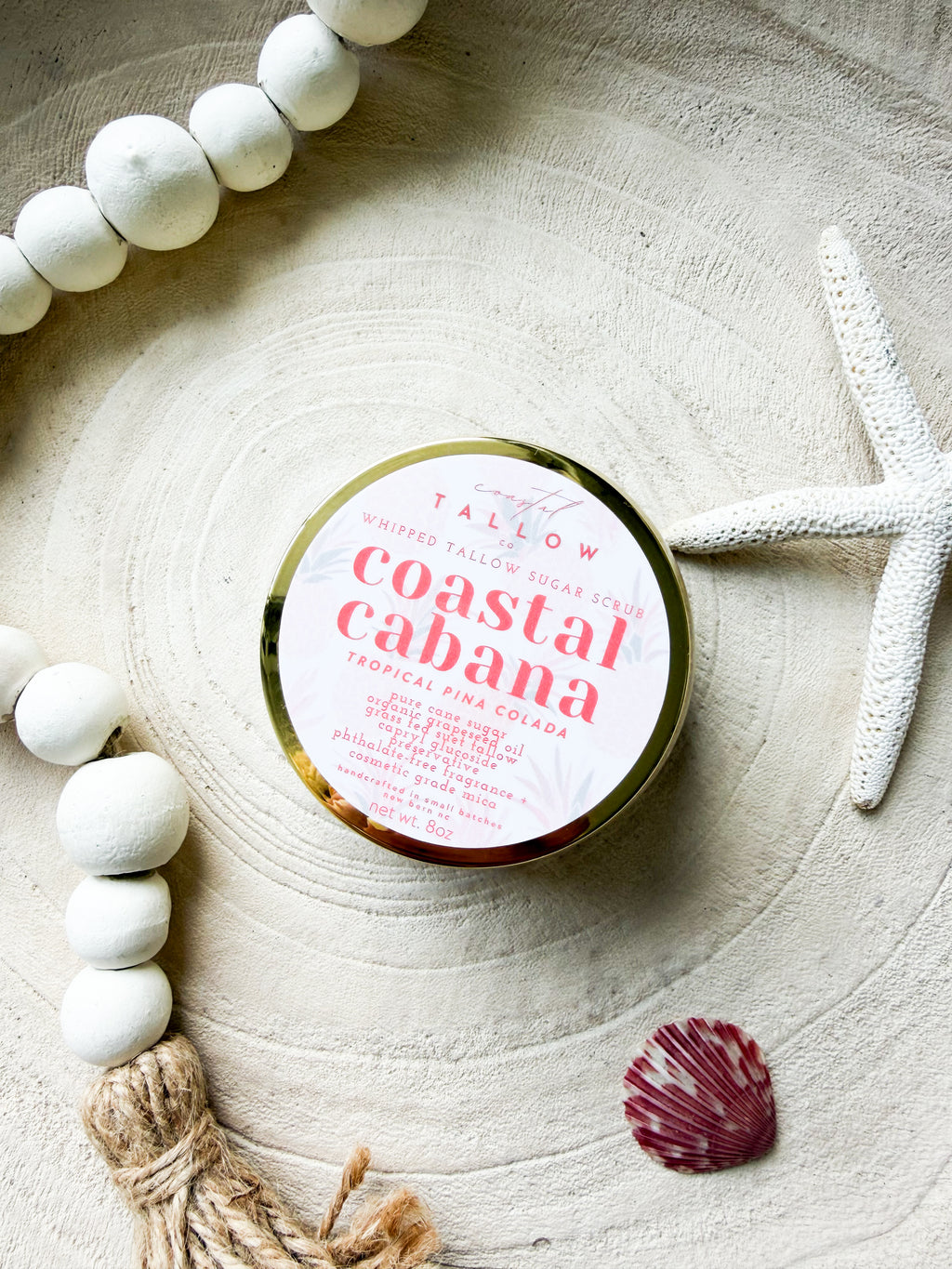 Coastal Cabana Whipped Tallow Sugar Scrub