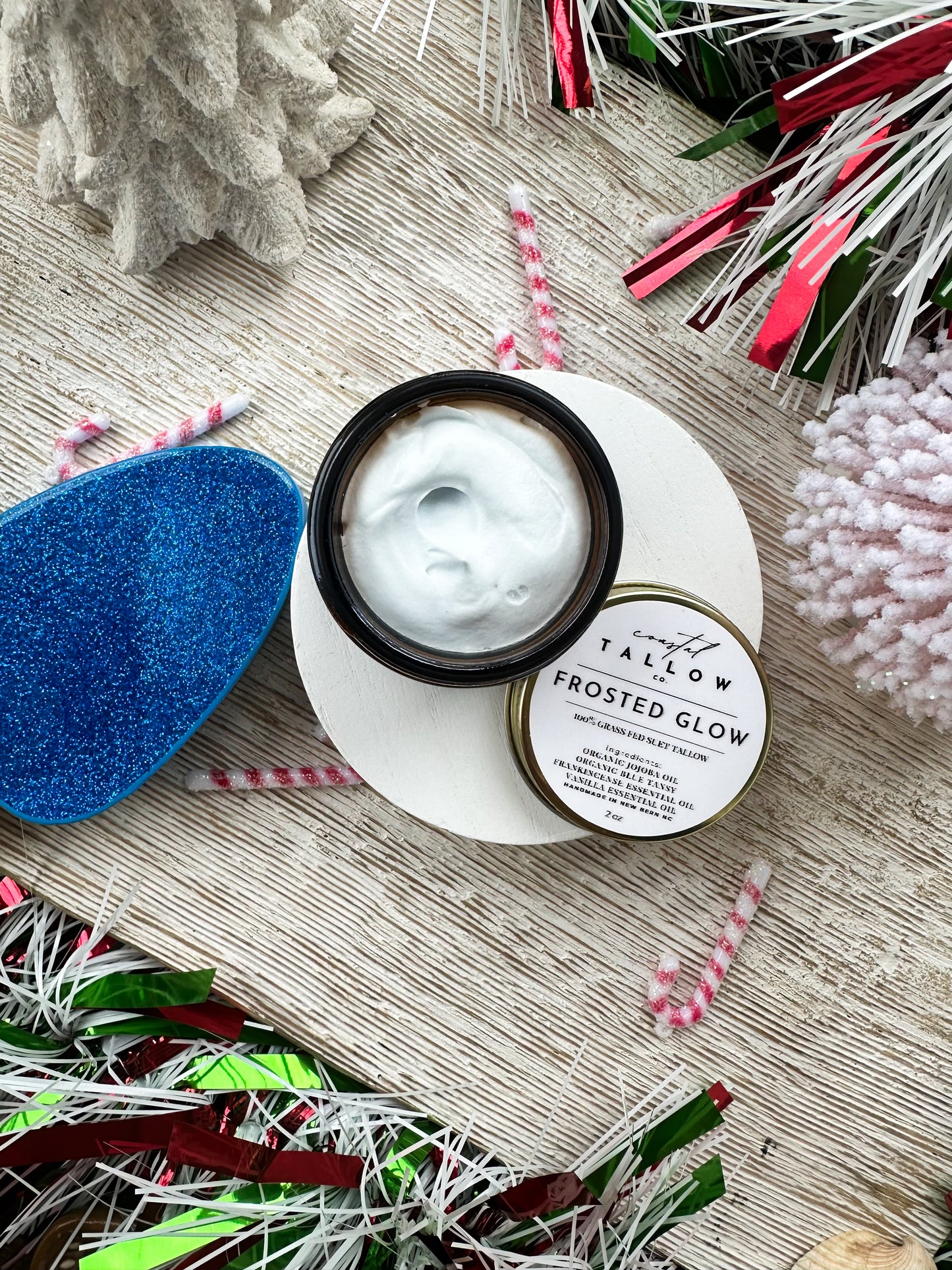 MistleGlow Holiday Collection: Frosted Glow Whipped Tallow Cream