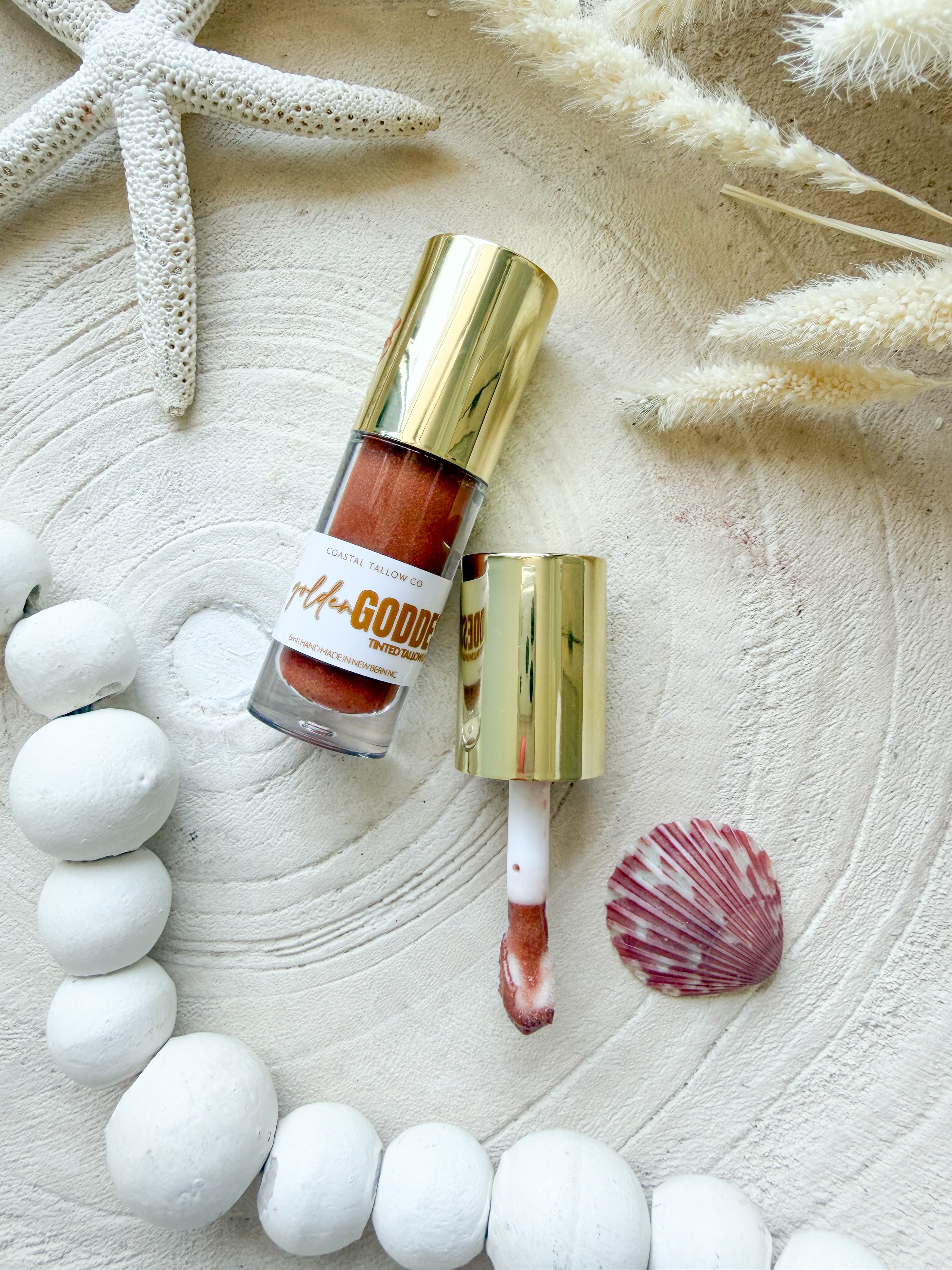 Sunkissed Shore: Tinted Tallow Lip Gloss Collection