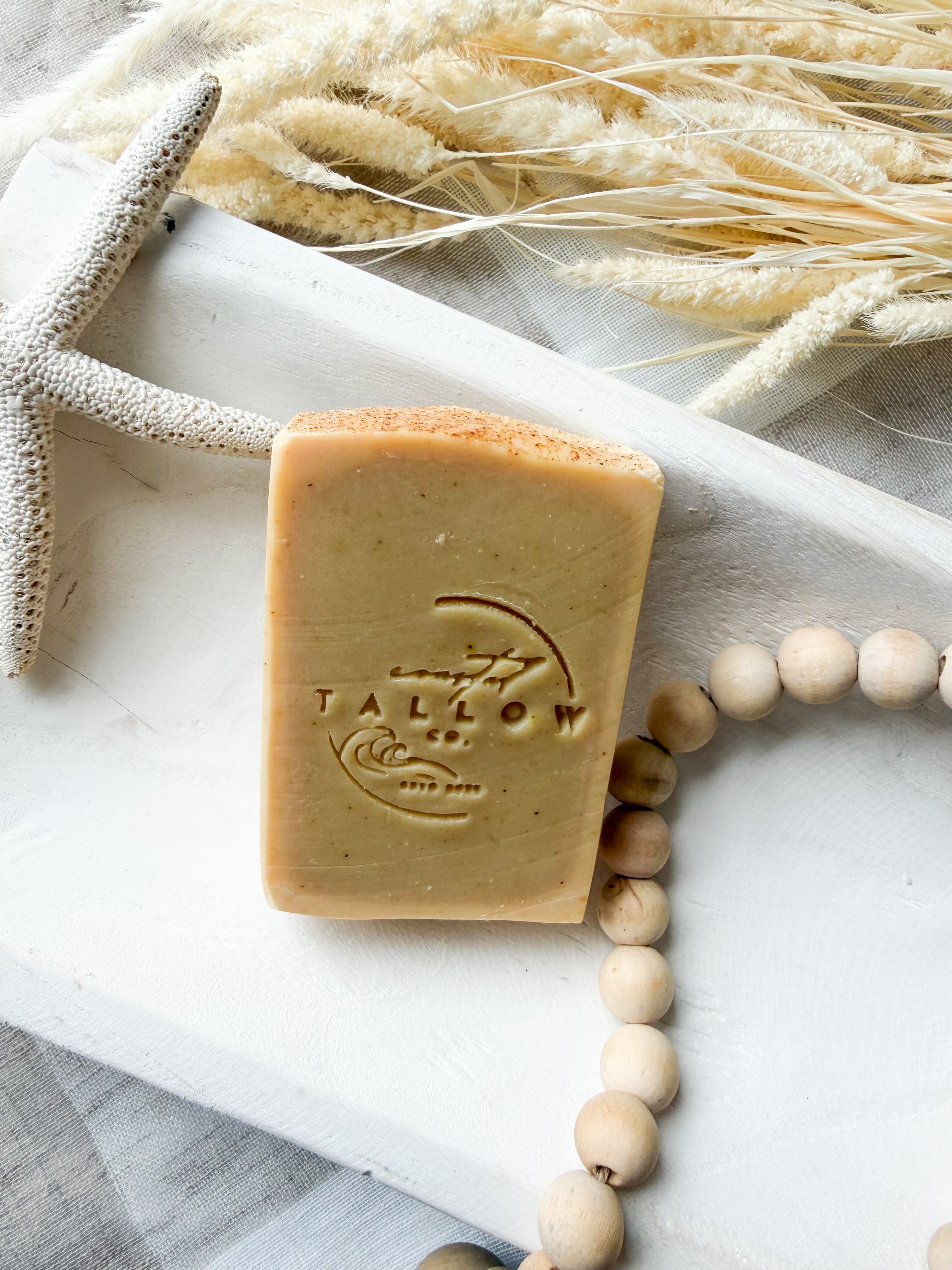 Golden Renew I Handmade Tallow Turmeric Soap Bar