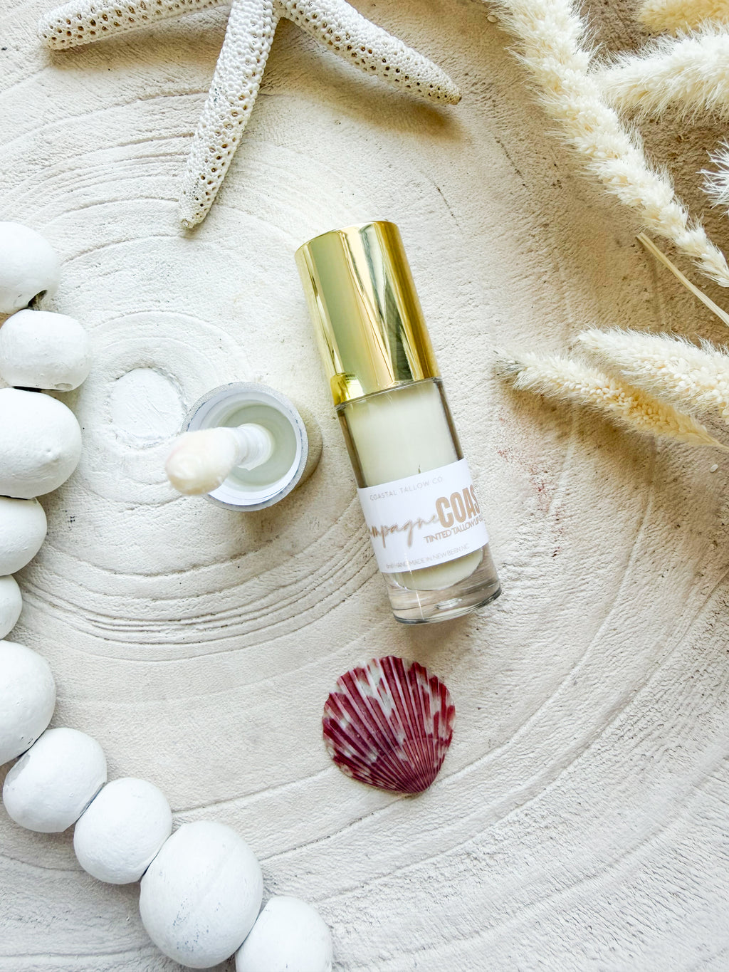 Sunkissed Shore: Tinted Tallow Lip Gloss Collection