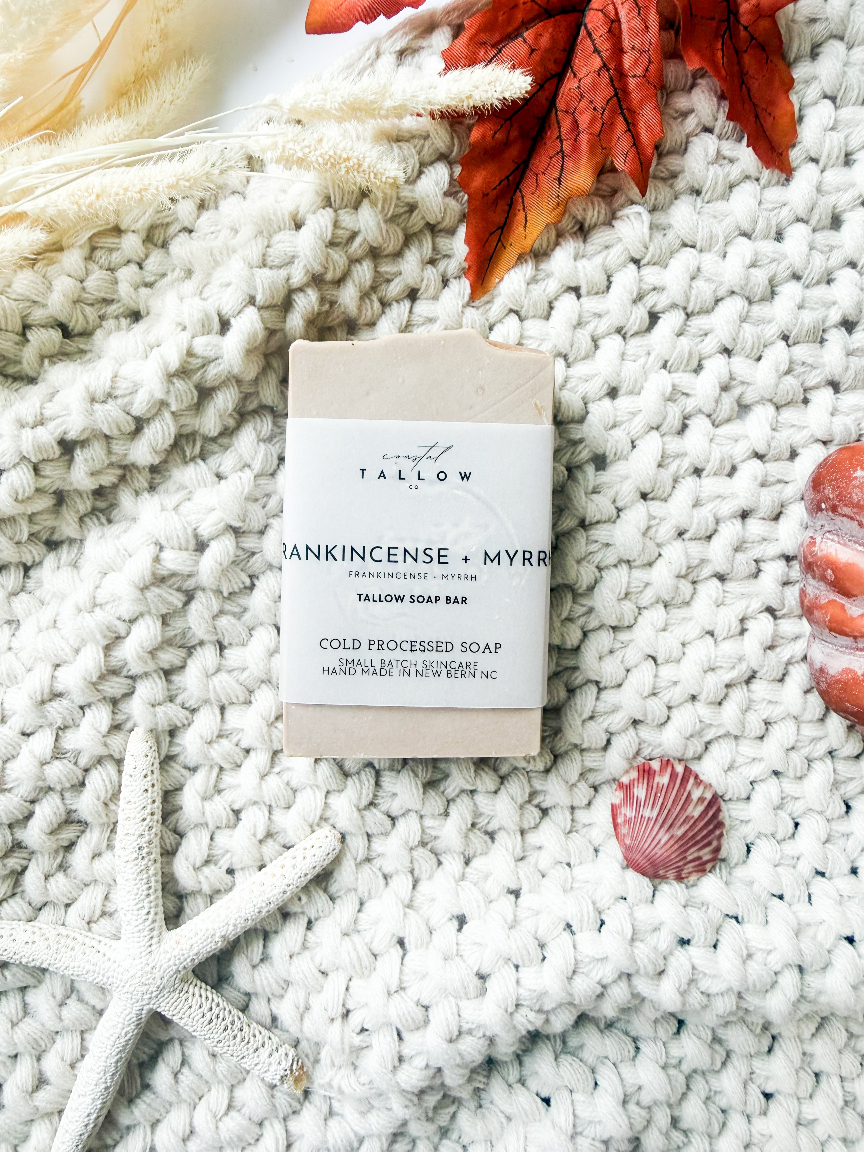 Frankincense + Myrrh I Cold Processed Tallow Soap Bar