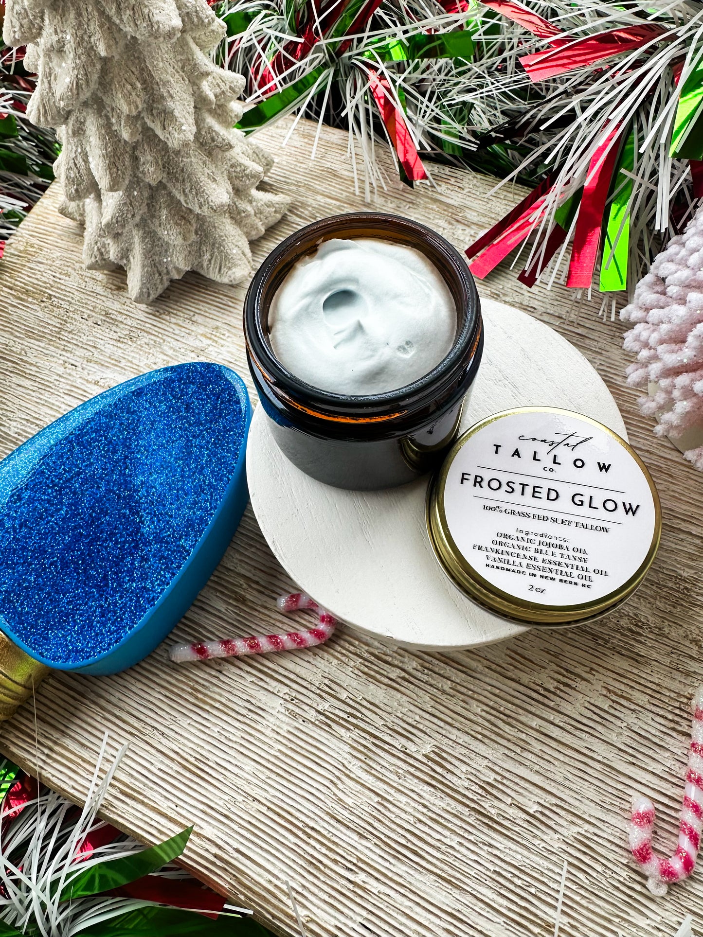 MistleGlow Holiday Collection: Frosted Glow Whipped Tallow Cream