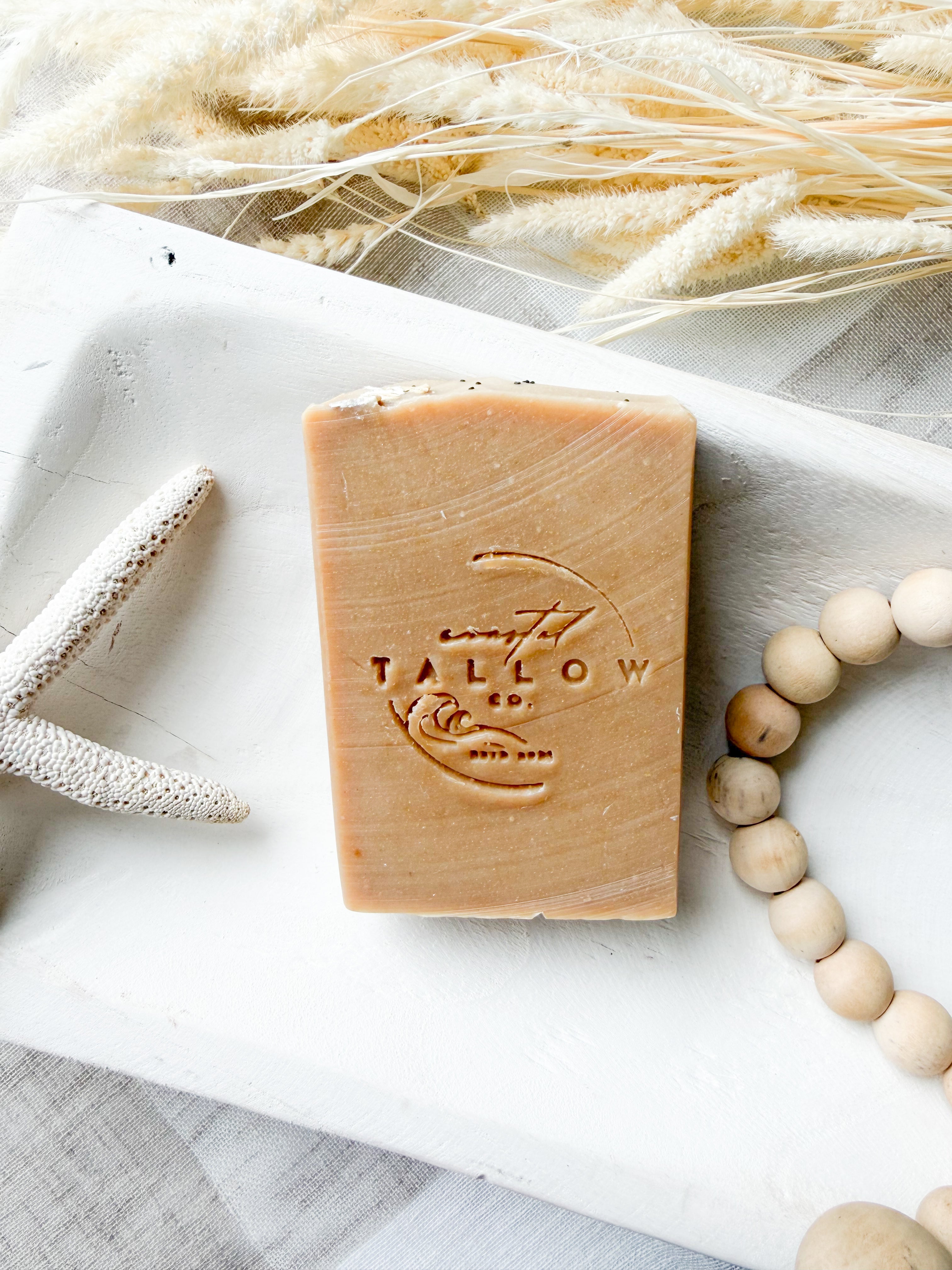 Honey Oat I Handmade Tallow Soap Bar