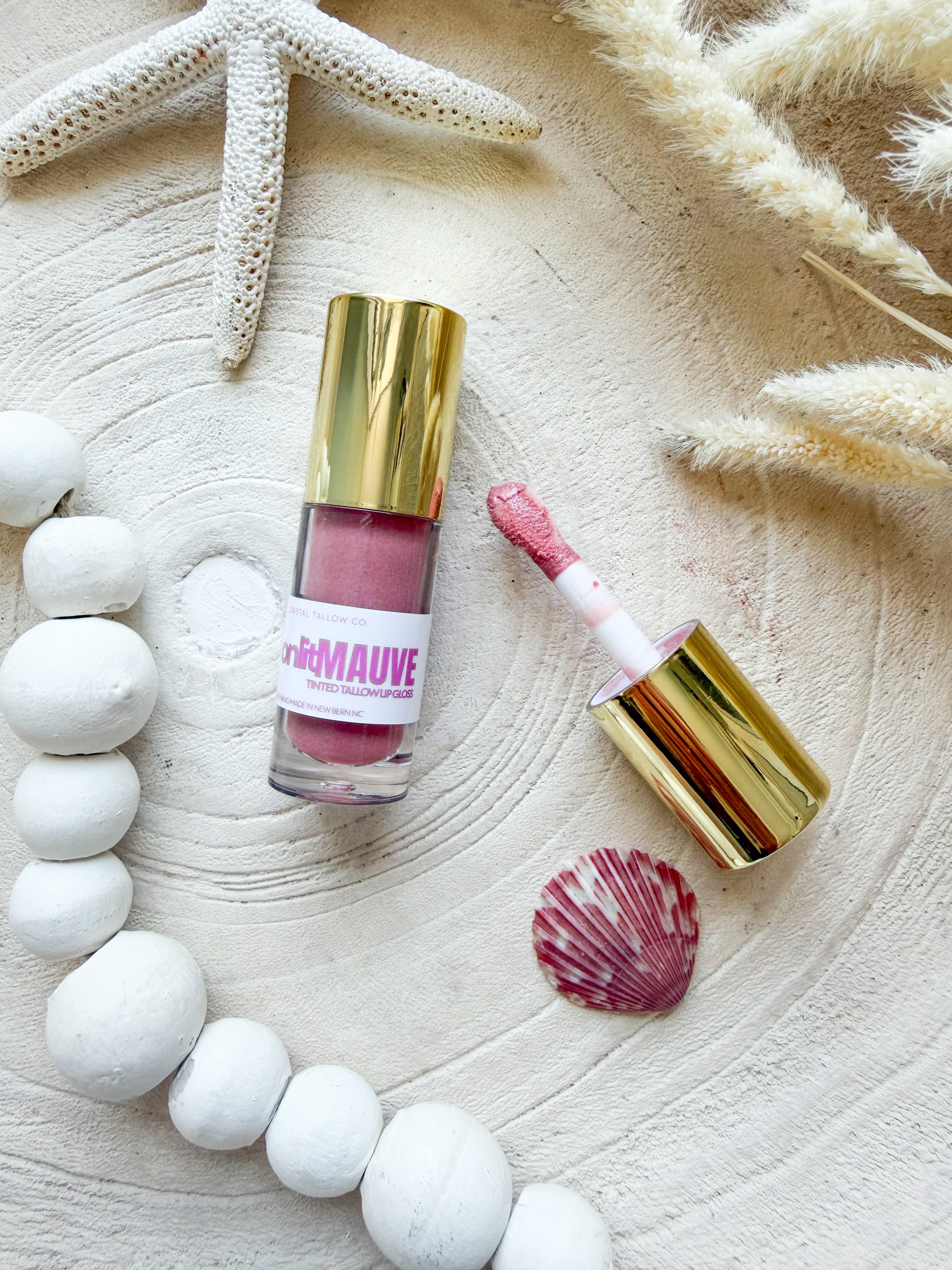 Sunkissed Shore: Tinted Tallow Lip Gloss Collection