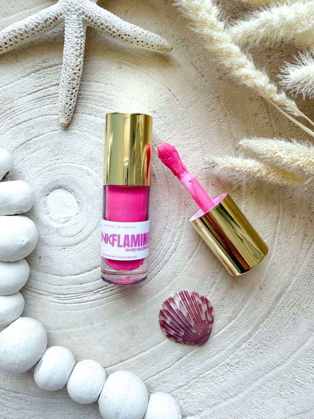 Sunkissed Shore: Tinted Tallow Lip Gloss Collection