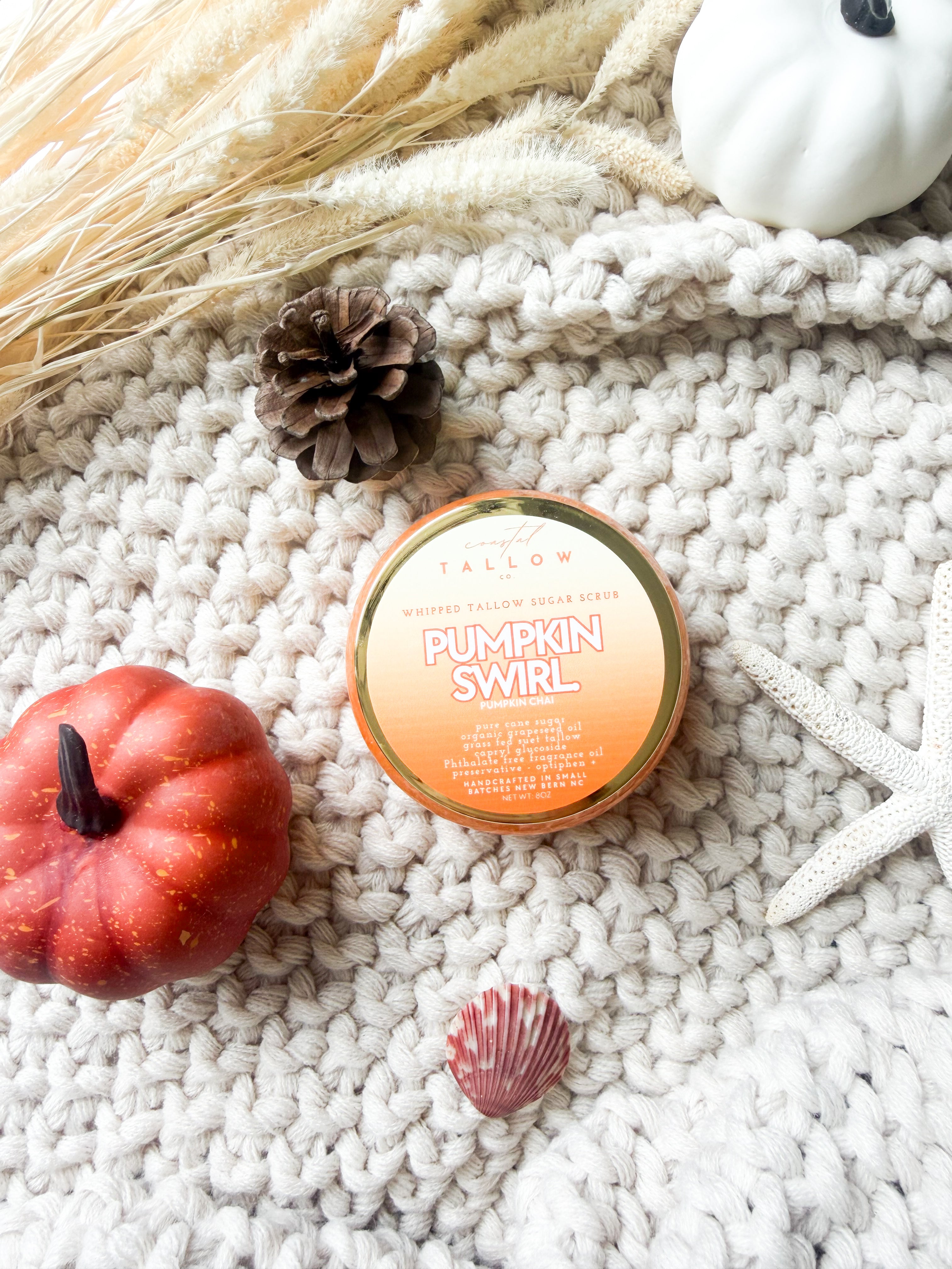Pumpkin Swirl Tallow Sugar Scrub