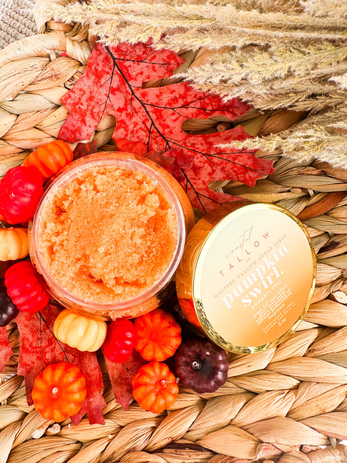 Limited Edition: Pumpkin Swirl Whipped Tallow Sugar Scrub