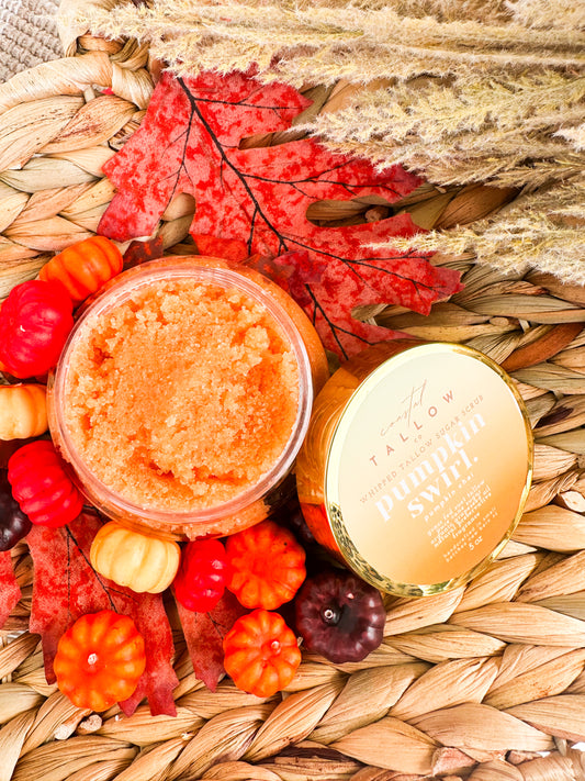 Limited Edition: Pumpkin Swirl Whipped Tallow Sugar Scrub