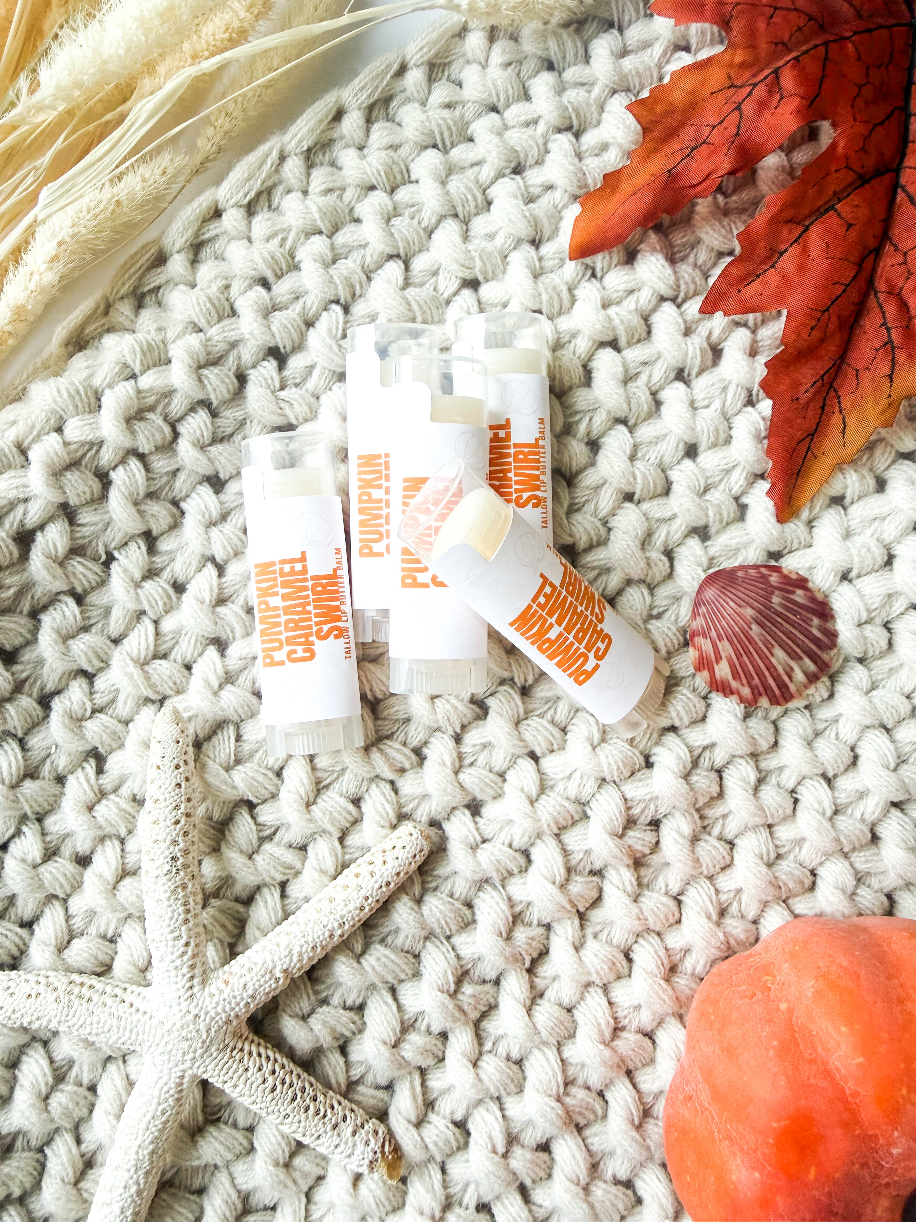 Pumpkin Caramel Swirl Tallow Lip Butter
