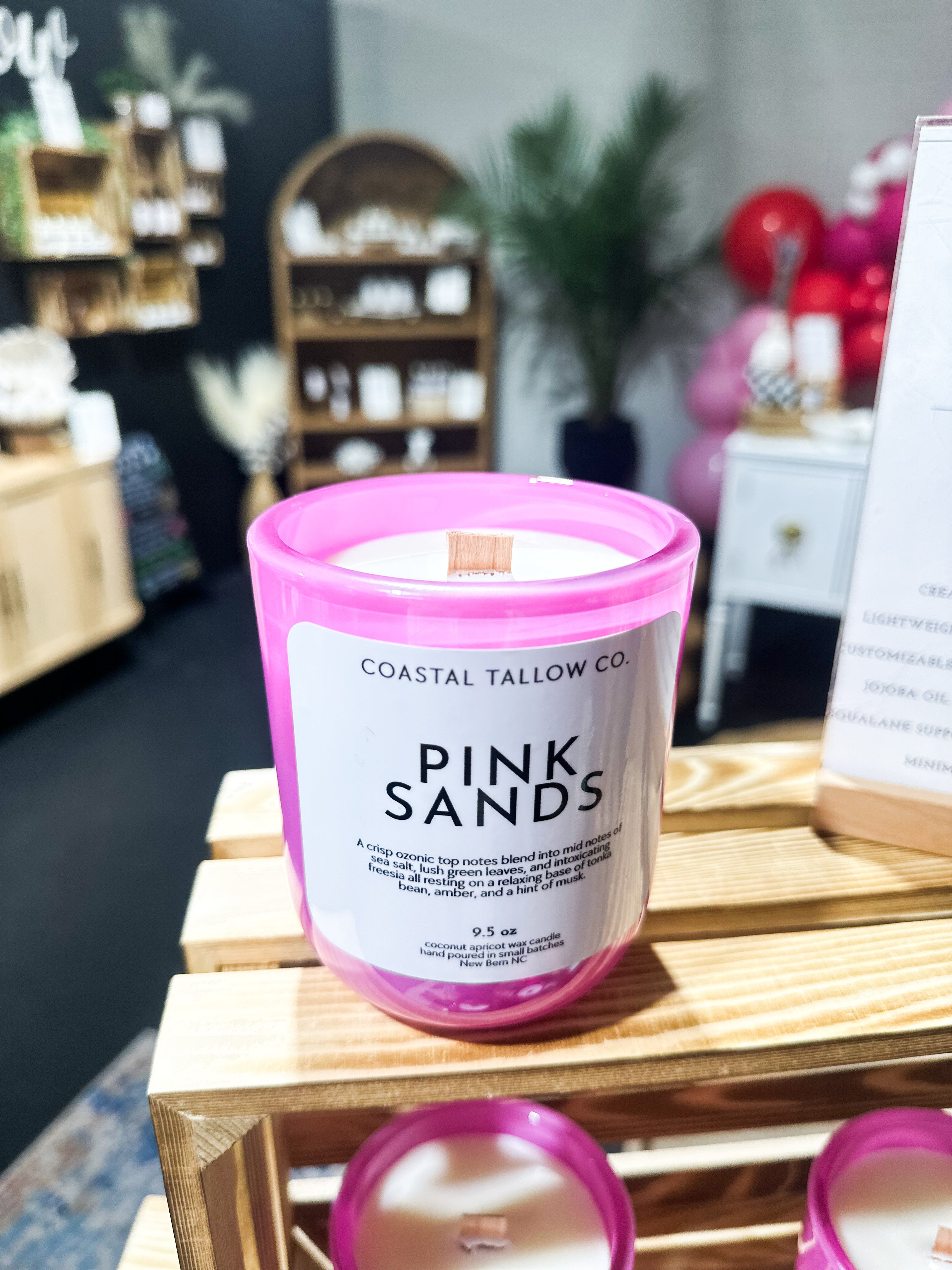Pink Sands Wood Wick Candle