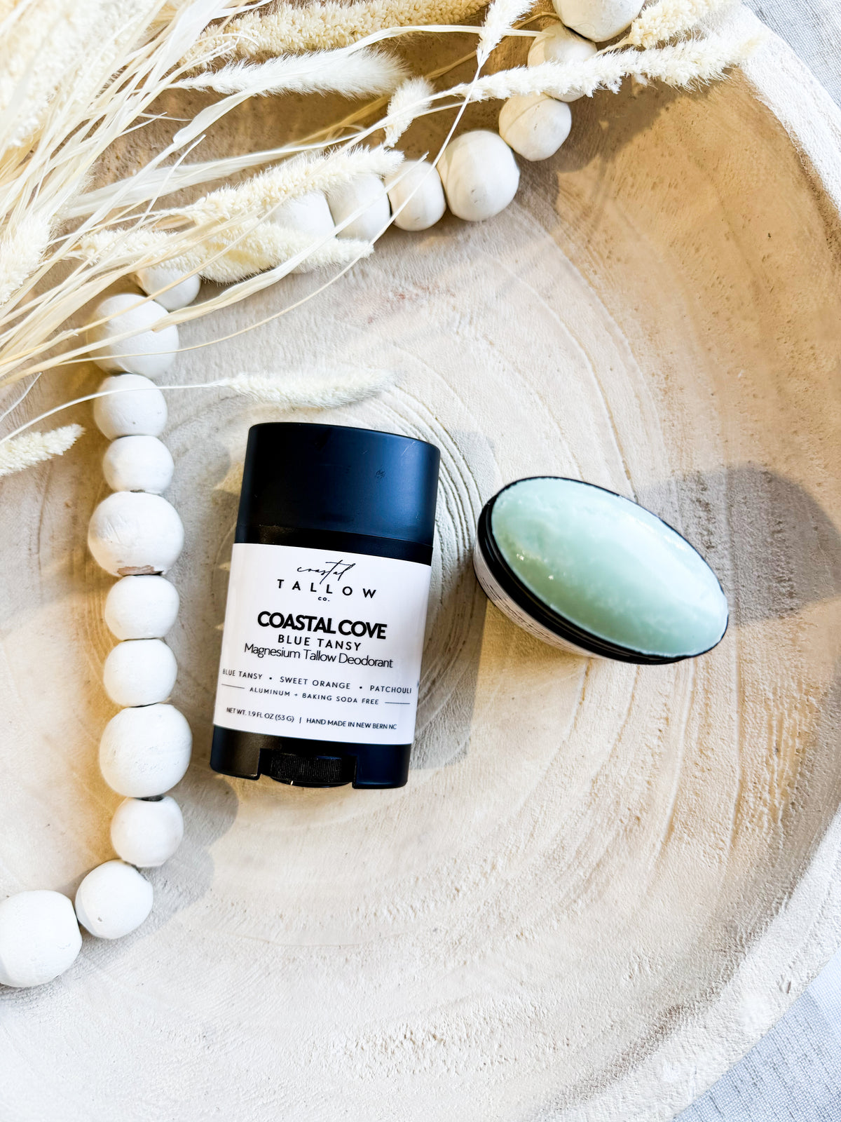 Coastal Cove Blue Tansy Tallow Deodorant
