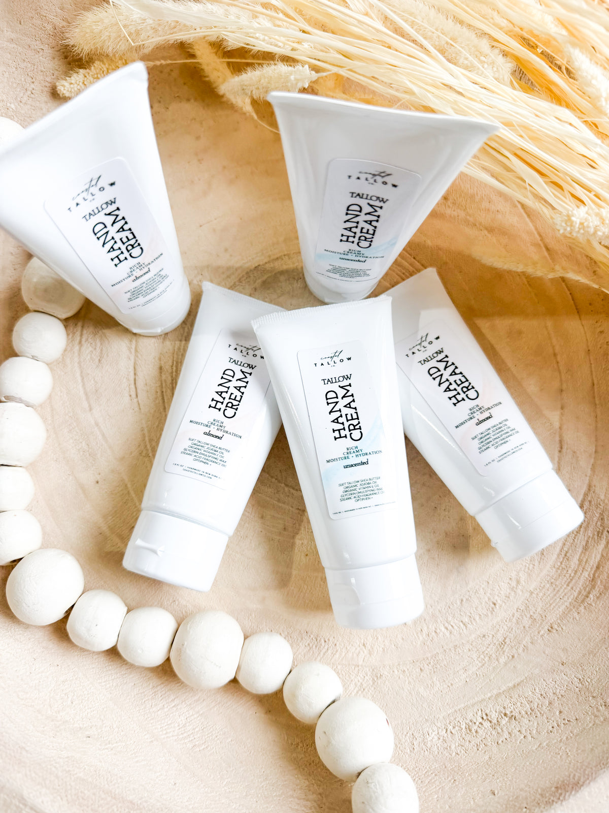 Tallow Hand Cream Travel Tubes