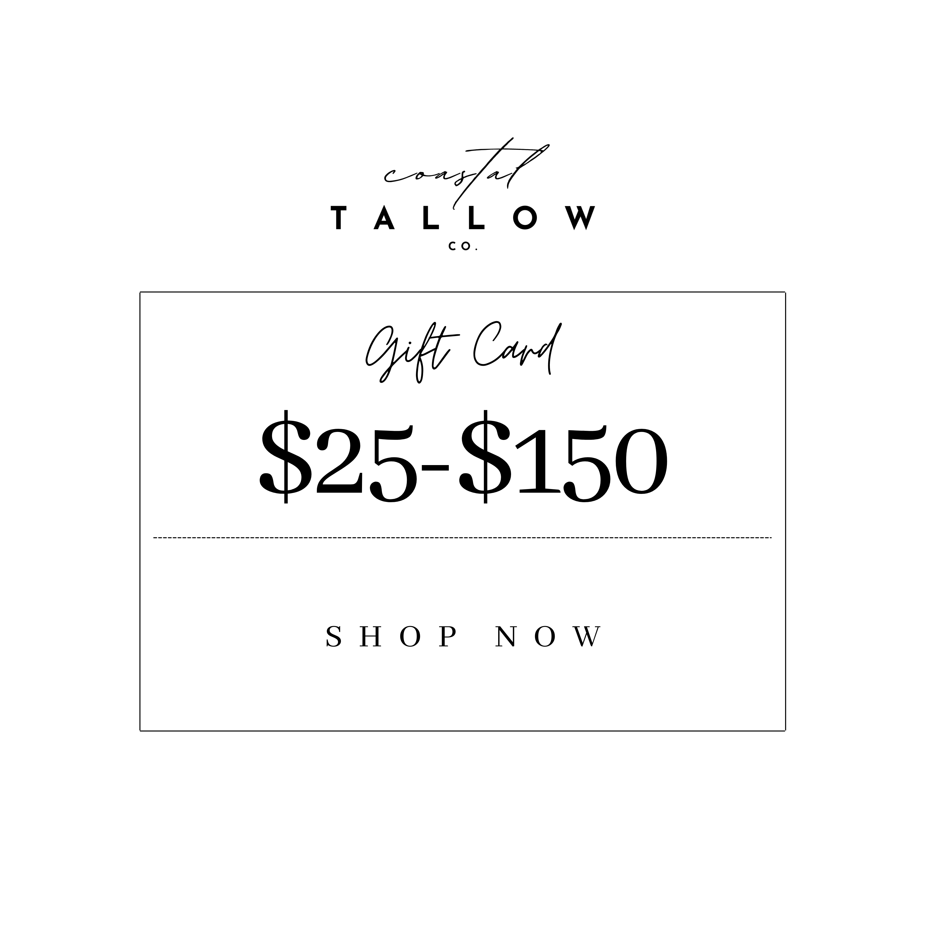 Coastal Tallow Co. Gift Card